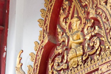 Chiang Mai, Tayland. -Şubat 13 2015: Wat Chai Sri Phum. ünlü bir ören Chiang Mai, Tayland.
