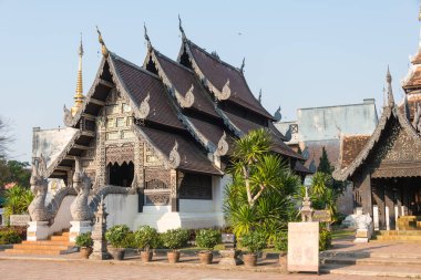 Chiang Mai, Tayland. -Şubat 22 2015: Wat Chang Taem. ünlü tapınağı Chiang Mai, Tayland.