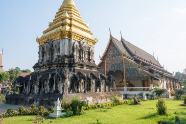 Chiang Mai, Tayland. -Şubat 17 2015: Wat Chiang adam ünlü bir tapınak Chiang Mai, Tayland.