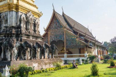 Chiang Mai, Tayland. -Şubat 17 2015: Wat Chiang adam ünlü bir tapınak Chiang Mai, Tayland.