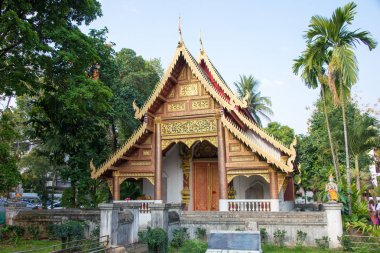 Chiang Mai, Tayland. -Şubat 17 2015: Wat Chiang adam ünlü bir tapınak Chiang Mai, Tayland.