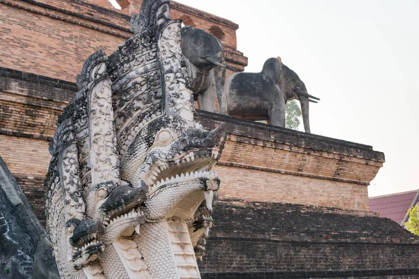 Chiang Mai, Tajlandia. -Luty 2015 22: Wat Chang Taem. słynnej świątyni w Chiang Mai, Tajlandia. — Zdjęcie stockowe