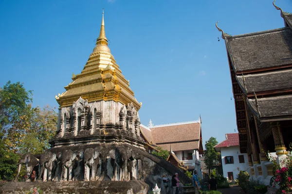 Τσιάνγκ Μάι, Ταϊλάνδη. -17 Φεβ 2015: Wat Τσιάνγκ Man. ένας διάσημος ναός στην Τσιάνγκ Μάι, Ταϊλάνδη. — Φωτογραφία Αρχείου