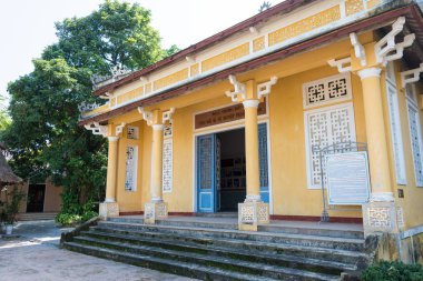 Hue, Vietnam - 23 Ocak 2015: Phan Boi Chau Anıt Müzesi. O iyi bilinen vatansever, kuramcısı, şair ve yazar Vietnam 20 yüzyılın başlarında yapıldı..