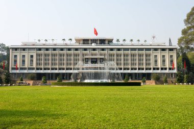 Ho Chi Minh City, Vietnam - Jan 26 2015: Bağımsızlık Sarayı. Ho Chi Minh City, Vietnam için ünlü bir Tarih Müzesi.