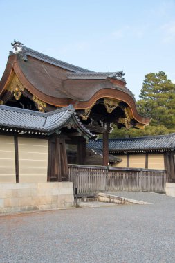 Kyoto, Japonya - jan 11 2015: kyoto gyoen Bahçe. ünlü bir ören kyoto Antik şehir, Japonya.