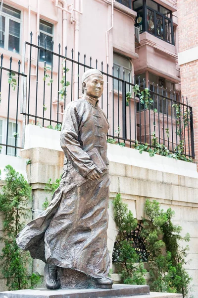 Χονγκ Κονγκ - Δεκ 02 2015: Dr Sun Yat-sen άγαλμα στο Μουσείο του Dr Sun Yat-sen. διάσημο ιστορικό χώρο στο Χονγκ Κονγκ. — Φωτογραφία Αρχείου