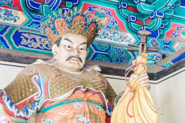 Henan, Çin - 09 Kasım 2015: Budda heykeller, Shaolin Temple(World Heritage site). ünlü tarihi bir site Dengfeng, Henan, Çin.