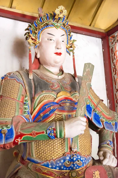 HENAN, CHINE - 30 octobre 2015 : Statue de Zhuge Shang au temple commémoratif de Nanyang à Wuhou (Nanyang Wuhouci). un site historique célèbre à Nanyang, Henan, Chine . — Photo