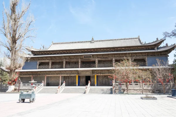 GANSU, CHINE - 10 avril 2015 : Temple Zhangye Budda. un site historique célèbre à Zhangye, Gansu, Chine . — Photo