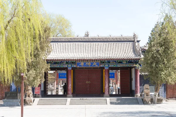 Gansu, Çin - 10 Nisan 2015: Zhangye Budda Tapınağı. ünlü tarihi bir site: Zhangye, Gansu, China. — Stok fotoğraf