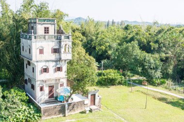 Gunagdong, Çin - 17 Aralık 2015: Zili Köyü (Unesco Dünya Mirası Sit Alanı). Kaiping, Guangdong, Çin için ünlü tarihi bir site.