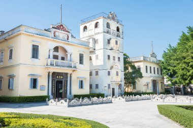 Gunagdong, Çin - 17 Aralık 2015: Li Garden(Liyuan). Kaiping, Guangdong, Çin için ünlü tarihi bir site.