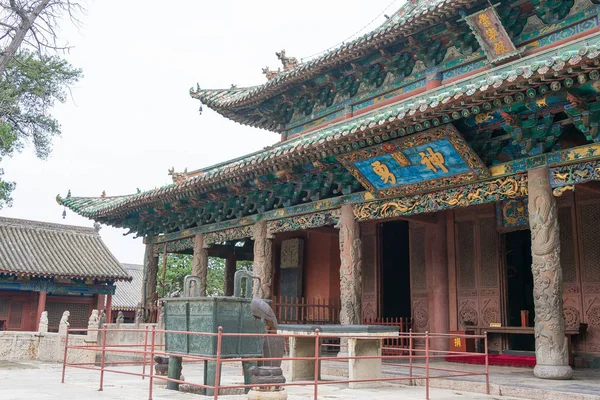 SHANXI, CHINA - 24 de agosto de 2015: Templo Xiezhou Guandi. um local histórico famoso em Yuncheng, Shanxi, China . — Fotografia de Stock