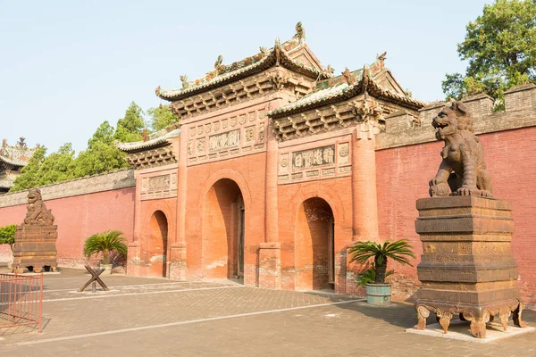 SHANXI, CHINA -  Aug 24 2015: Xiezhou Guandi Temple. a famous historic site in Yuncheng, Shanxi, China. — Stock Photo, Image