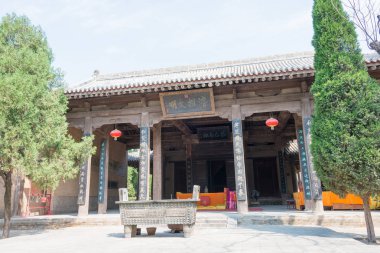 Shanxi, Çin - 23 Ağustos 2015: İmparator Shun mezar Soenic nokta. Yuncheng, Shanxi, Çin ünlü tarihi bir site.