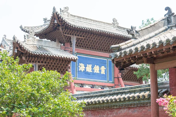 Shanxi, Çin - 24 Ağustos 2015: Changping Guandi Tapınağı. Yuncheng, Shanxi, Çin ünlü tarihi bir site. — Stok fotoğraf
