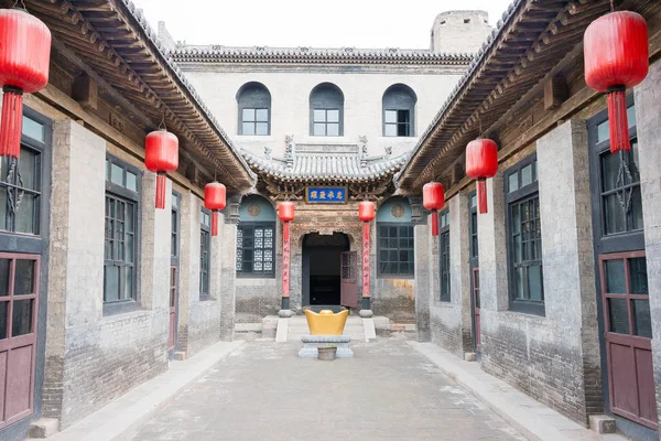 Shanxi, China - Sept 06 2015: Qujia landhuis. een beroemde historische site in Qi County, Jinzhong, Shanxi, China. — Stockfoto