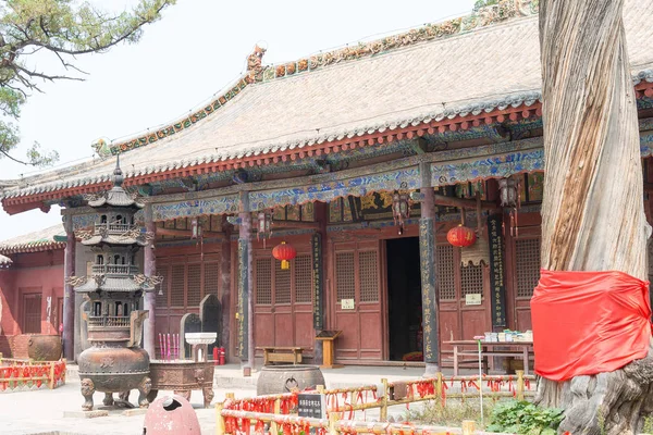 SHANXI, CHINE - 30 août 2015 : Temple Guangsheng. un site historique célèbre à Hongdong, Shanxi, Chine . — Photo