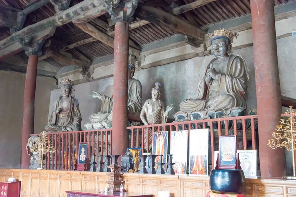 산 서, 중국-8 월 30 2015: Guangsheng 사원. Hongdong, 산 서, 중국에서 유명한 역사 사이트. — 스톡 사진