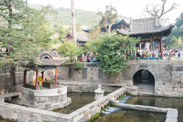Shanxi, Chiny - 27 września 2015: Świątynia Jinci. słynnym historic witryny w Taiyuan, Shanxi, Chiny. — Zdjęcie stockowe