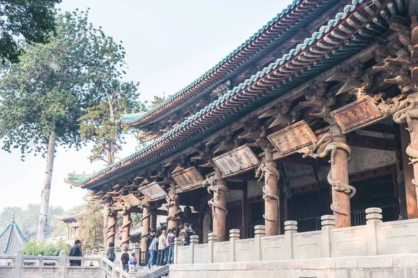 SHANXI, CINA - 27 settembre 2015: Tempio Jinci. un famoso sito storico a Taiyuan, Shanxi, Cina . — Foto Stock