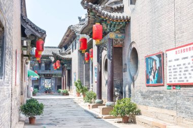 Shanxi, Çin - 07 Eyl 2015: Caojia köşk. ünlü tarihi bir site: Taigu, Shanxi, China.