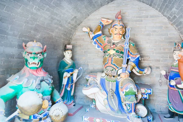 SHANXI, CHINA - 31 de agosto de 2015: Templo Dongyue. un sitio histórico famoso en el condado de Pu, Shanxi, China . — Foto de Stock