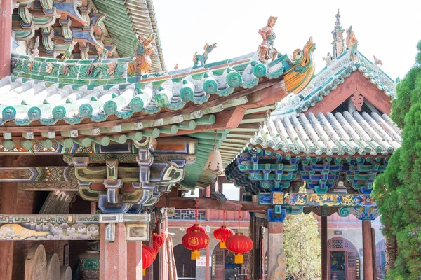 Shanxi, China - 31 Aug-2015: Dongyuetempel. een beroemde historische site in Pu County, Shanxi, China. — Stockfoto