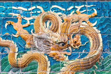 Shanxi, Çin - 18 Eylül 2015: Guandi Tapınağı. ünlü tarihi bir site: Datog, Shanxi, China.