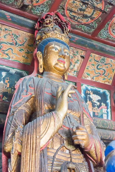 SHANXI, CHINA - 17 de septiembre de 2015: Estatua de Budda en el Templo de Guanyintang. un sitio histórico famoso en Datog, Shanxi, China . —  Fotos de Stock