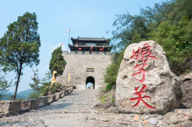Shanxi, Çin - 15 Eylül 2015: Niangzi Pass(Niangziguan). 