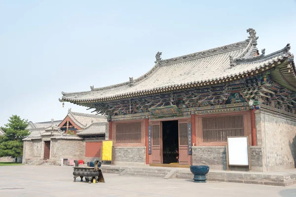 ШАНКСИ, КИНА - 21 сентября 2015 года: Храм Фахуа. знаменитое историческое место в Цзяоге, Шаньси, Китай . — стоковое фото