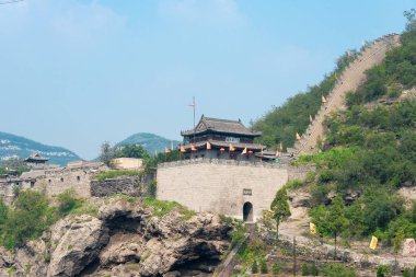 Shanxi, Çin - 15 Eylül 2015: Niangzi Pass(Niangziguan). 