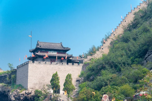 ШАНКСИ, КИНА - 15 сентября 2015 года: перевал Нянцзы (Нянцзыгуань). был известен как "Девятый перевал на Великой стене" в Пиндинге, Янцюань, Шаньси, Китай . — стоковое фото