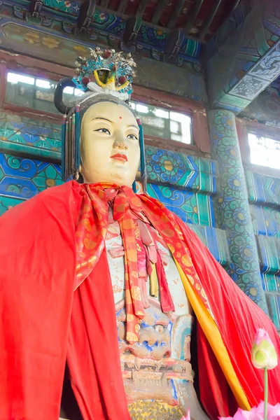 Shanxi, Čína - 15 září 2015: Sochy na Niangzi Pass(Niangziguan). byl proslulý jako "deváté průsmyku na Velké zdi" v Pingding, Yangquan, Shanxi, Čína. — Stock fotografie