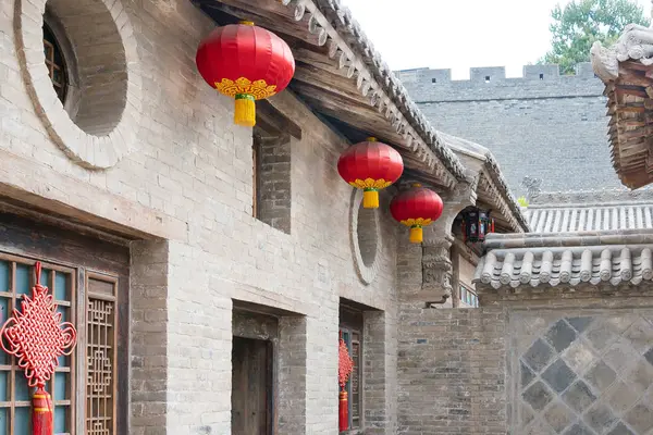 SHANXI, CHINE - 29 août 2015 : Gucheng Dayuan (Musée folklorique). un site historique célèbre à Linfen, Shanxi, Chine . — Photo