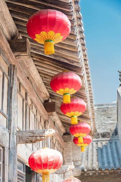 SHANXI, CHINA - 29 de agosto de 2015: Gucheng Dayuan (Museo Folclórico). un sitio histórico famoso en Linfen, Shanxi, China . — Foto de Stock