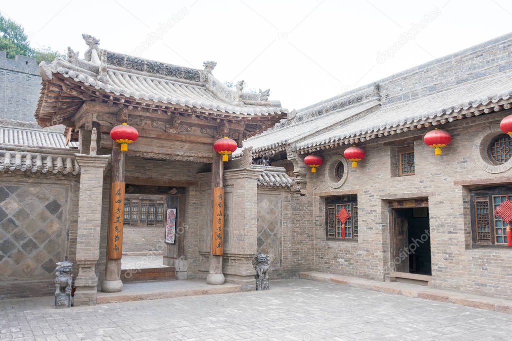 SHANXI, CHINA - Aug 29 2015: Gucheng Dayuan(Folk Museum). a famous historic site in Linfen, Shanxi, China.