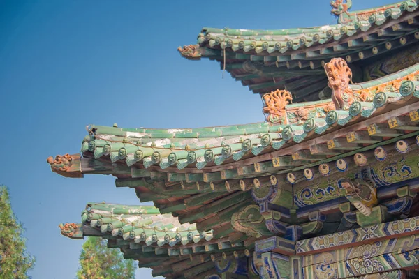 Shanxi, China - Aug 29 2015: Yao tempel. een beroemde historische site in Linfen, Shanxi, China. — Stockfoto