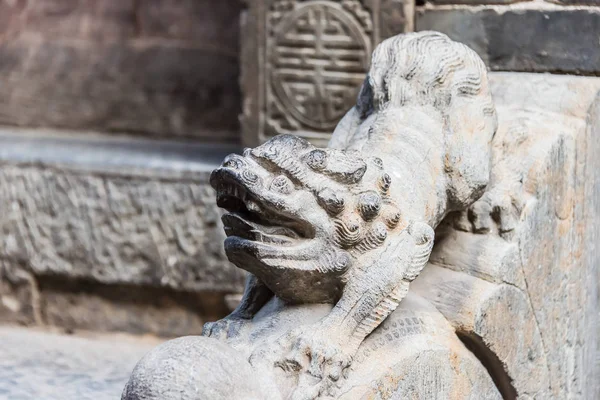 Shanxi, China - Sept 05 2015: Wang familie binnenplaats. een beroemde historische site in Lingshi, Jinzhong, Shanxi, China. — Stockfoto