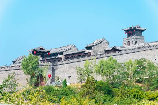 SHANXI, CHINE - 05 septembre 2015 : Cour de la famille Wang. un site historique célèbre à Lingshi, Jinzhong, Shanxi, Chine . — Photo