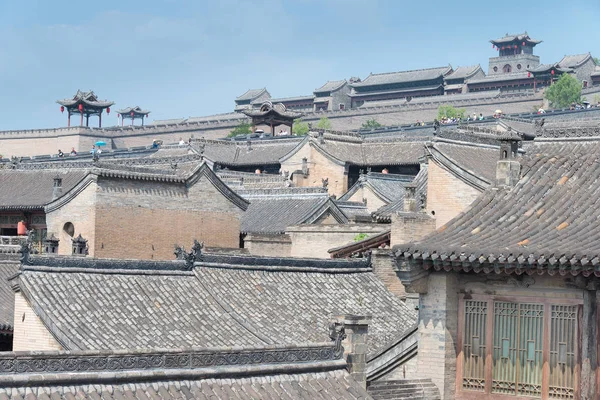 Shanxi, China - Sept 05 2015: Wang familie binnenplaats. een beroemde historische site in Lingshi, Jinzhong, Shanxi, China. — Stockfoto