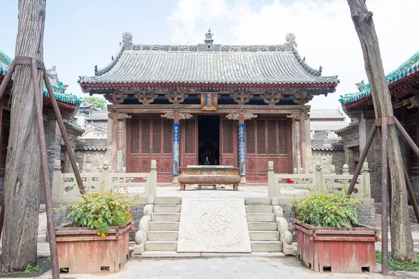 SHANXI, CHINE - 05 septembre 2015 : Temple confucéen de Jingsheng. un site historique célèbre à Lingshi, Jinzhong, Shanxi, Chine . — Photo