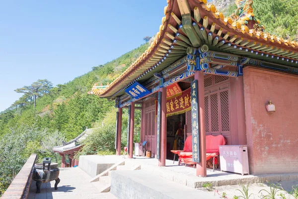 Shanxi, Chiny - Wrzesień 2015 19: Heng Shan. słynny historiclandscape w Hunyuan, Datong, Shanxi, Chiny. — Zdjęcie stockowe