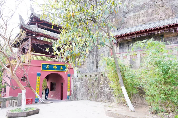 Sichuan, Chiny - Mar 29 2015: Świątynia Huangze. słynnym historic witryny w Guangyuan, Sichuan, Chiny. — Zdjęcie stockowe