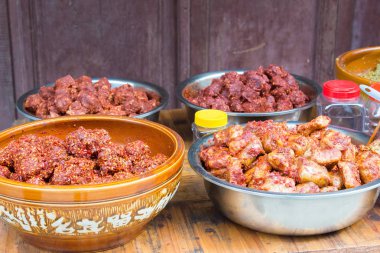 Sichuan, Çin - Mar 28 2015: Zhaohua antik kenti. ünlü tarihi bir site Guangyuan, Sichuan, Çin.