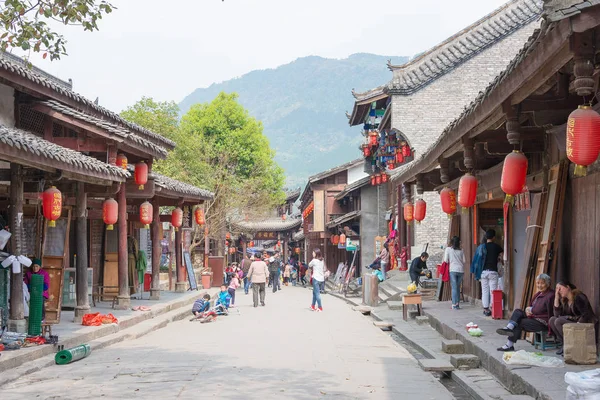 Sichuan, Κίνα - Απρ 28 2015: Αρχαία πόλη Zhaohua. διάσημο ιστορικό χώρο σε Guangyuan, Sichuan, Κίνα. — Φωτογραφία Αρχείου