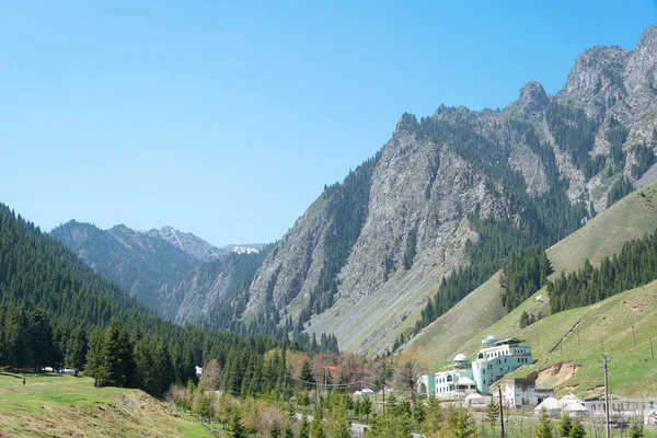 XINJIANG, CINA - 10 maggio 2015: Nanshan Pascolo. un famoso paesaggio in Urumqi, Xinjiang, Cina . — Foto Stock