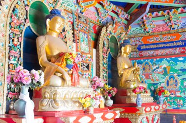 İç Moğolistan, Çin - 13 Ağustos 2015: Beş Pagoda Temple(Wutasi) Budda heykeli. Hohhot, Inner Mongolia, China içinde ünlü tarihi bir site.